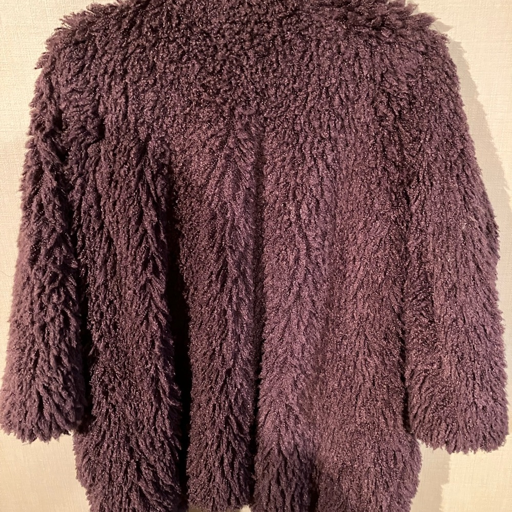Logo by Lori Goldstein Twisted Yarn coat with pockets in Maple
